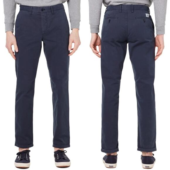 Norse Projects Arnkell Light Chino Pants Mens Size 28 Navy Blue Preppy Casual - Picture 1 of 10